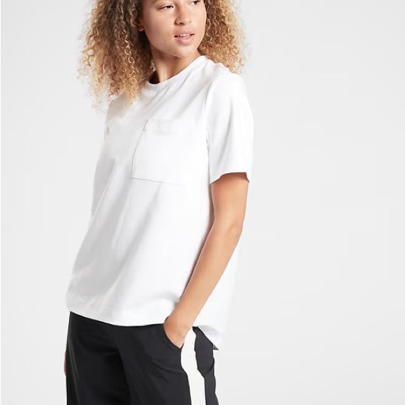 Athleta White Oversized Gallery Tee - Picture 9 of 10